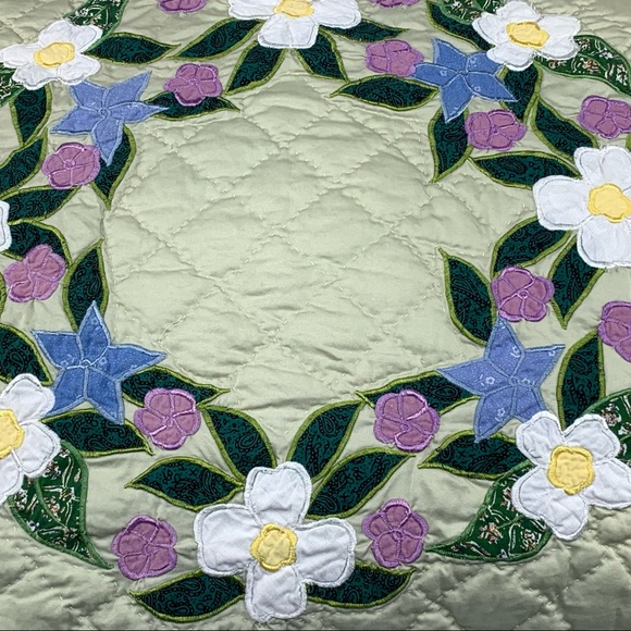 Glynda Turley Quilt FLORAL RING Pillow Sham Standard 1 Shabby Country Chic - Picture 2 of 7